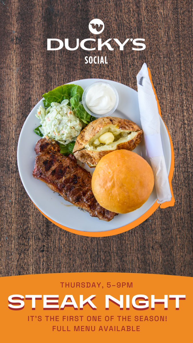 Don’t miss the first steak night of the season tonight! Jan 11th 5-9pm