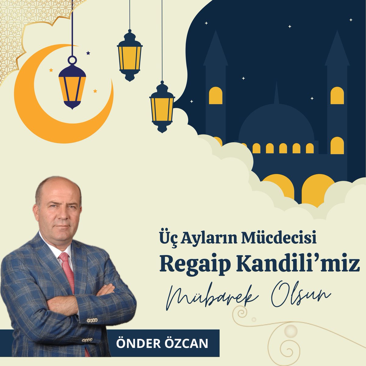 Mübarek üç ayların müjdecisi olan Regaip Kandili'mizin Milletimiz, İslam âlemi ve tüm insanlık için hayırlara vesile olmasını temenni ediyor, sağlık ve selamet diliyorum.