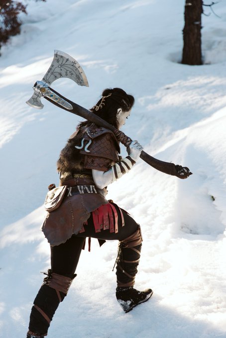K is for Kratos! 🪓  Photos by @elliswes  HMU by Anna Fugate-Downs Raw axe cast by Jarman Props Cosplay<a class="tags" target="_blank" title="On Twitter" href="/?out=eyJ0eXAiOiJKV1QiLCJhbGciOiJIUzUxMiJ9.eyJpYXQiOjE3MjA5MDc5NTcsImlzcyI6InR3cG9ybnN0YXJzLmNvbSIsIm5iZiI6MTcyMDkwNzk1NywiZXhwIjoxNzUyNDQzOTU3LCJyZWRpcmVjdF91cmwiOiJodHRwczovL3R3aXR0ZXIuY29tL2VsbGlzd2VzIn0.mwajc_dZhwuY1Zco4y5aDaJa9yp6QLGZ0YUfF55Xzin4IZSAln_tqqnEULqj5cFMv4142MwwFN7WbvY9tBQT_w">@elliswes</a>
