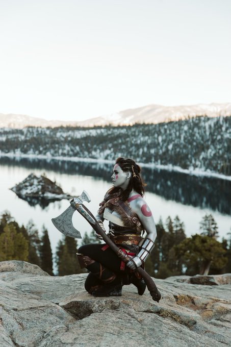 K is for Kratos! 🪓  Photos by @elliswes  HMU by Anna Fugate-Downs Raw axe cast by Jarman Props Cosplay<a class="tags" target="_blank" title="On Twitter" href="/?out=eyJ0eXAiOiJKV1QiLCJhbGciOiJIUzUxMiJ9.eyJpYXQiOjE3MjA5MDc5NTcsImlzcyI6InR3cG9ybnN0YXJzLmNvbSIsIm5iZiI6MTcyMDkwNzk1NywiZXhwIjoxNzUyNDQzOTU3LCJyZWRpcmVjdF91cmwiOiJodHRwczovL3R3aXR0ZXIuY29tL2VsbGlzd2VzIn0.mwajc_dZhwuY1Zco4y5aDaJa9yp6QLGZ0YUfF55Xzin4IZSAln_tqqnEULqj5cFMv4142MwwFN7WbvY9tBQT_w">@elliswes</a>