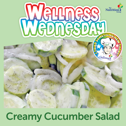 This week, MoValley elementary students enjoyed some creamy cucumber salad for Wellness Wednesday. After all, veggies are always better with dressing 😋 #TNGfeedskids