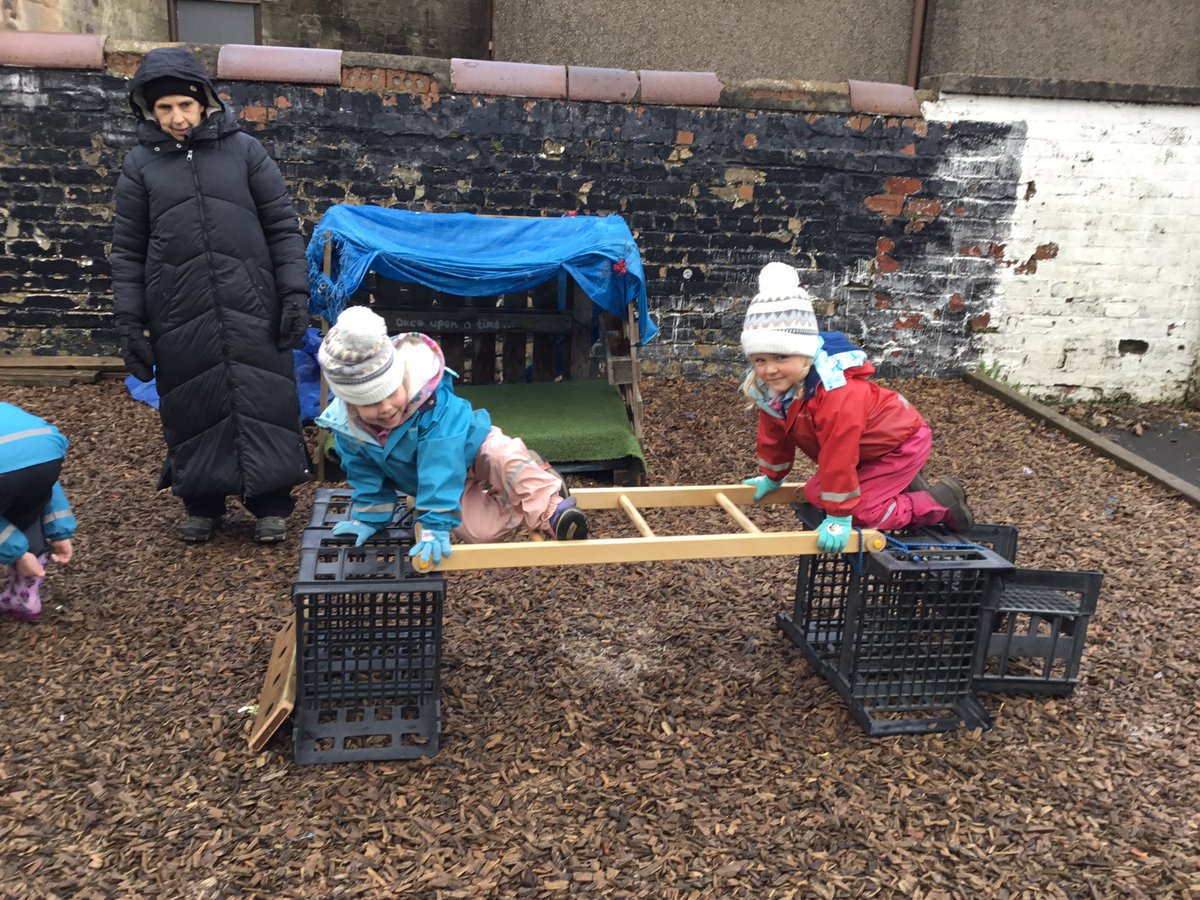 neilston_madras's tweet image. When exploring outdoors some children have been developing their gross motor skills and have shown great balancing when moving over the ladder and climbing frame. #turntaking #outdoorlearning