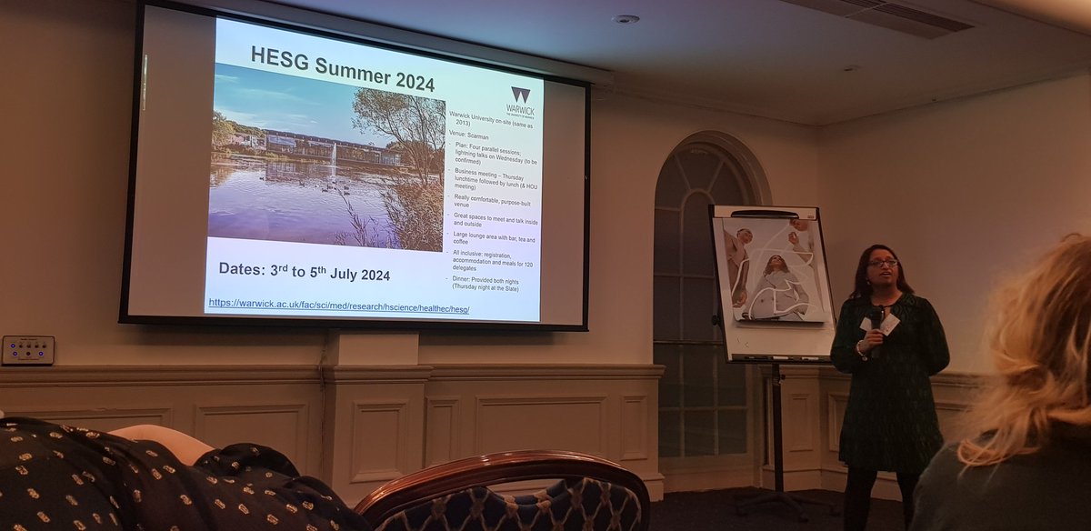 Lazaros Andronis (@l_andronis) on Twitter photo Our <a href="/HemaMistry1/">Dr Hema Mistry</a> talking about all great things to come at #HESG Summer 2024
Dates for your calendar: 3-5 July 2024
<a href="/HealthEcon_WMS/">Centre for Health Economics Warwick (CHEW)</a> <a href="/WarwickCTU/">Warwick CTU</a> Our <a href="/HemaMistry1/">Dr Hema Mistry</a> talking about all great things to come at #HESG Summer 2024
Dates for your calendar: 3-5 July 2024
<a href="/HealthEcon_WMS/">Centre for Health Economics Warwick (CHEW)</a> <a href="/WarwickCTU/">Warwick CTU</a>