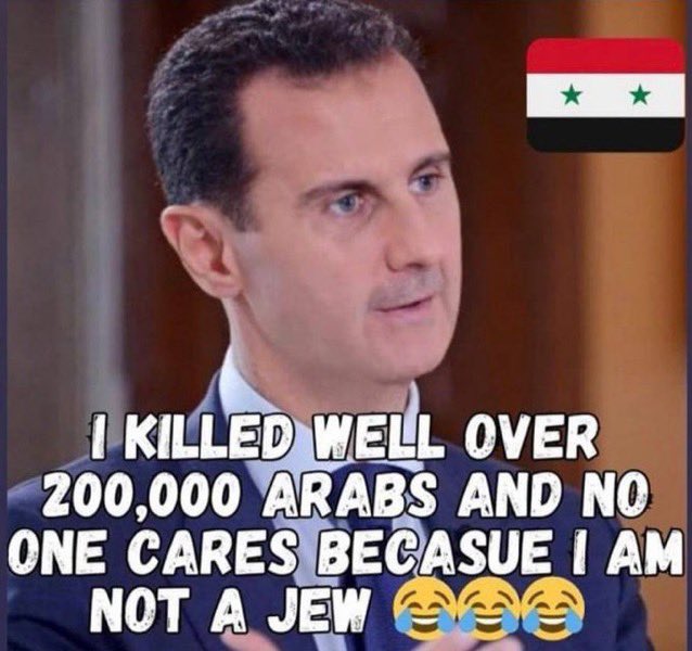 dani86873's tweet photo. Bashar al-Assad killed a million and a half of his people, 250,000 of whom were children, and he is still killing....and he has not been brought before international courts.

Iran 🇮🇷 killed 3 million Arab citizens and no lawsuit was filed against it in international courts.

Turkey 🇹🇷 killed 120,000 Kurds struggling to liberate their homeland in the last 5 years, and no lawsuit was filed against Turkey in international courts.

Only when it comes to Israel 🇮🇱 do they remember the international courts, while Israel, in its war in Gaza, is defending itself against a terrorist organization that slaughtered children, raped women, burned elderly people, kidnapped infants, and uses civilians as human shields... and this is what the whole world saw and sees.

Where was their humanity towards the children of Syria, Iraq, Yemen and the Kurds?

Post by @hodajannat