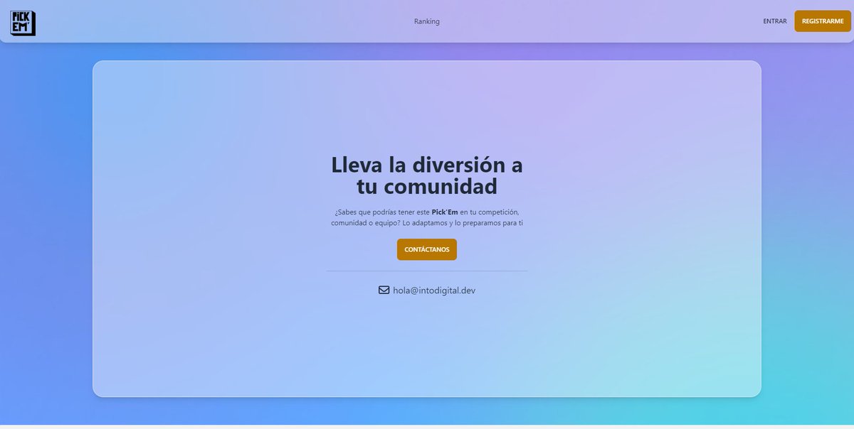 IntoDigitalDev's tweet image. Our Pick'Em app is back again! 💫

Our product allows teams, tournament organisers and communities run result prediction games, where fans can compete in a ranking and share their results on social media

pickem.elrugido.com