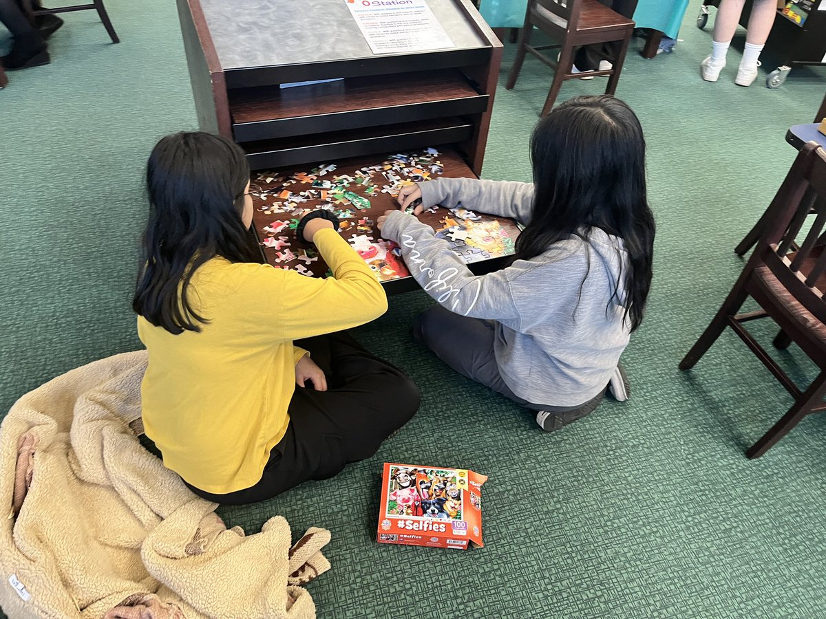 bristowlibrary's tweet photo. There is a lot of synergizing going on in the library today! 6th grade is having a lot of fun in their STEAM Stations. @bristowelem @TheLeaderinMe https://t.co/AmvyONeA92