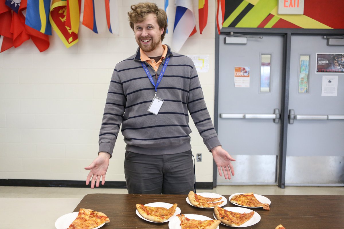 Our Lancers enjoyed a special pizza lunch today sponsored by Friends of Notre Dame. It was a welcome treat for our students, faculty and staff as we near the end of midterm exam week! #LancerPride