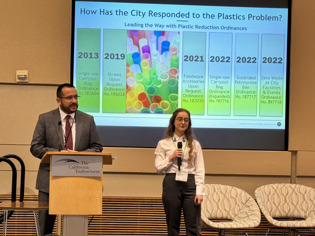 Full house for the Pathways to #PlasticReduction Symposium! We’re discussing #climateaction goals, driven by #environmentaljustice.

Thx to Deputy Mayor of Energy & Sustainability Nancy Sutley for kicking us off and Michelle Barton, Green Infrst Policy Mgr, for being our emcee.