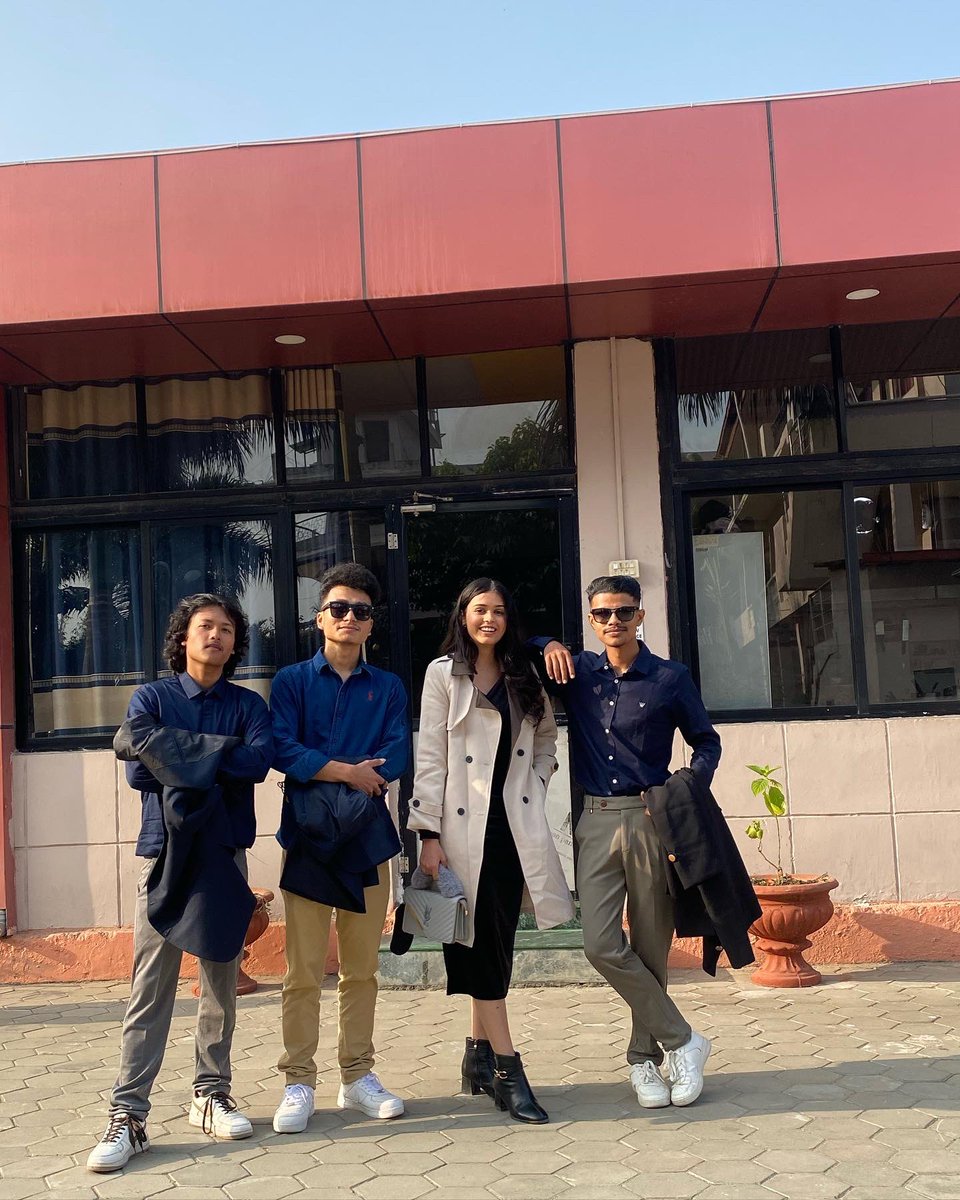 UjjwalReezal's tweet photo. Stepping into the next chapter with dance partners(Sisters) in crime❤️. Senior shenanigans in full swing!🔥
#HeavyHeavy #fyaste #Nepal https://t.co/Toe8uxafyt