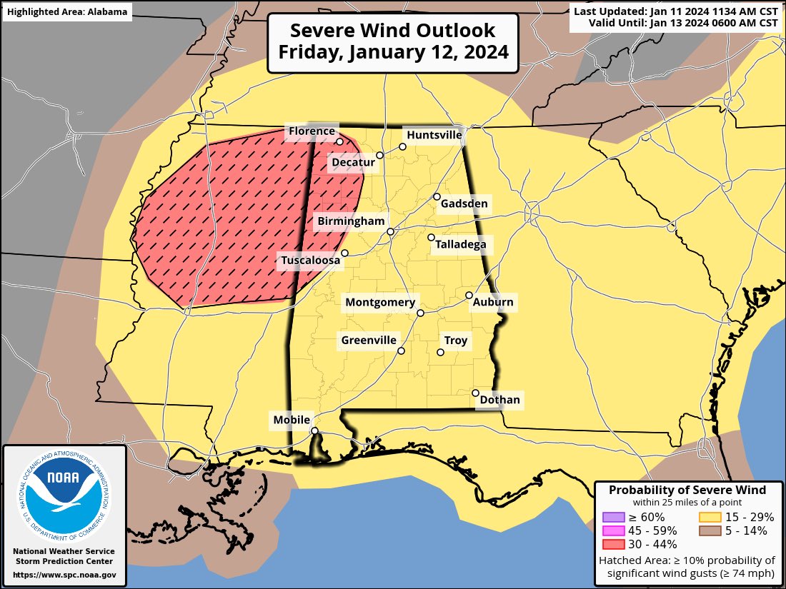 TOMORROW: SPC has made some significant adjustments in their thunderstorm forecast for tomorrow. 

Some notes from their late morning discussion…

“Limited low-level moisture, combined with warmer mid-level temperatures, will likely limit overall buoyancy, tempering updraft