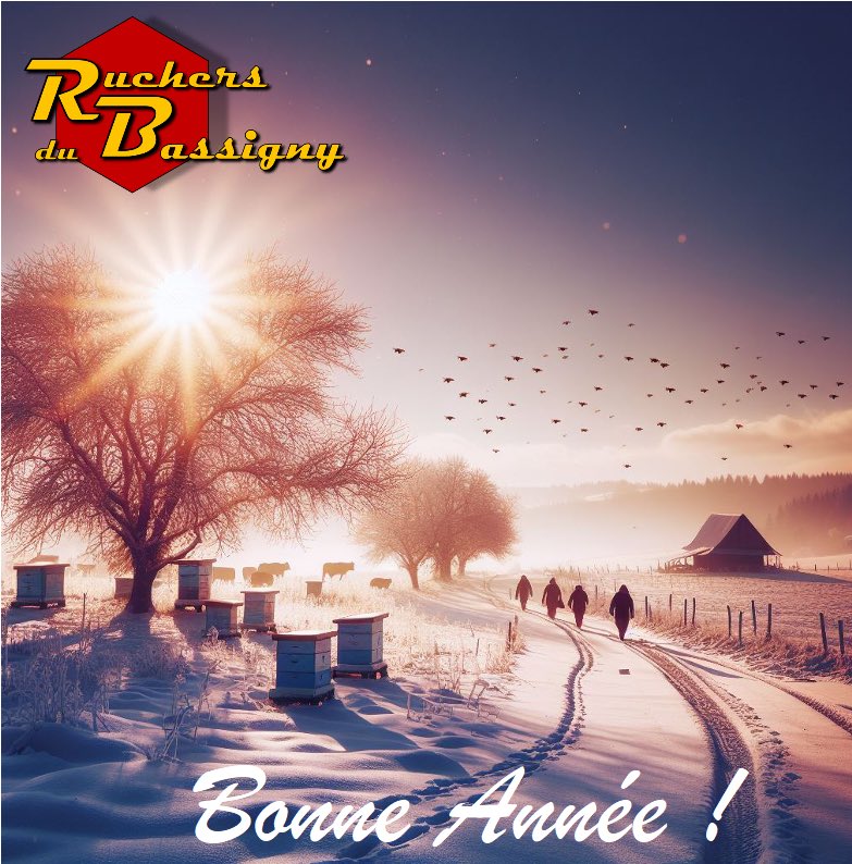 Tout l’équipe des Ruchers du Bassigny vous souhaite une bonne année !