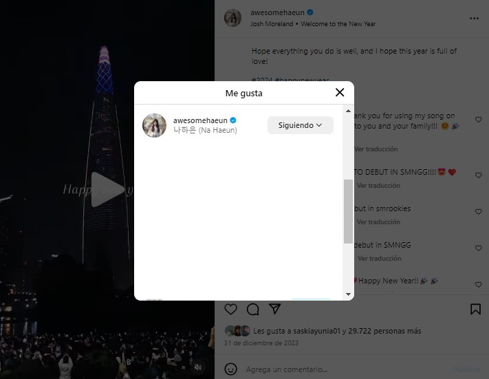 👀🚨

En el último post de Haeun un internauta le comentó "Haeun vamos a debutar en el smngg", a lo que la misma cuenta oficial de ella le dio like. 

Creo que ya dio un spoiler de la alineación🤭
cr:HaeunTown
#smngg #smtrainee #smrookie #sr24g #haeun