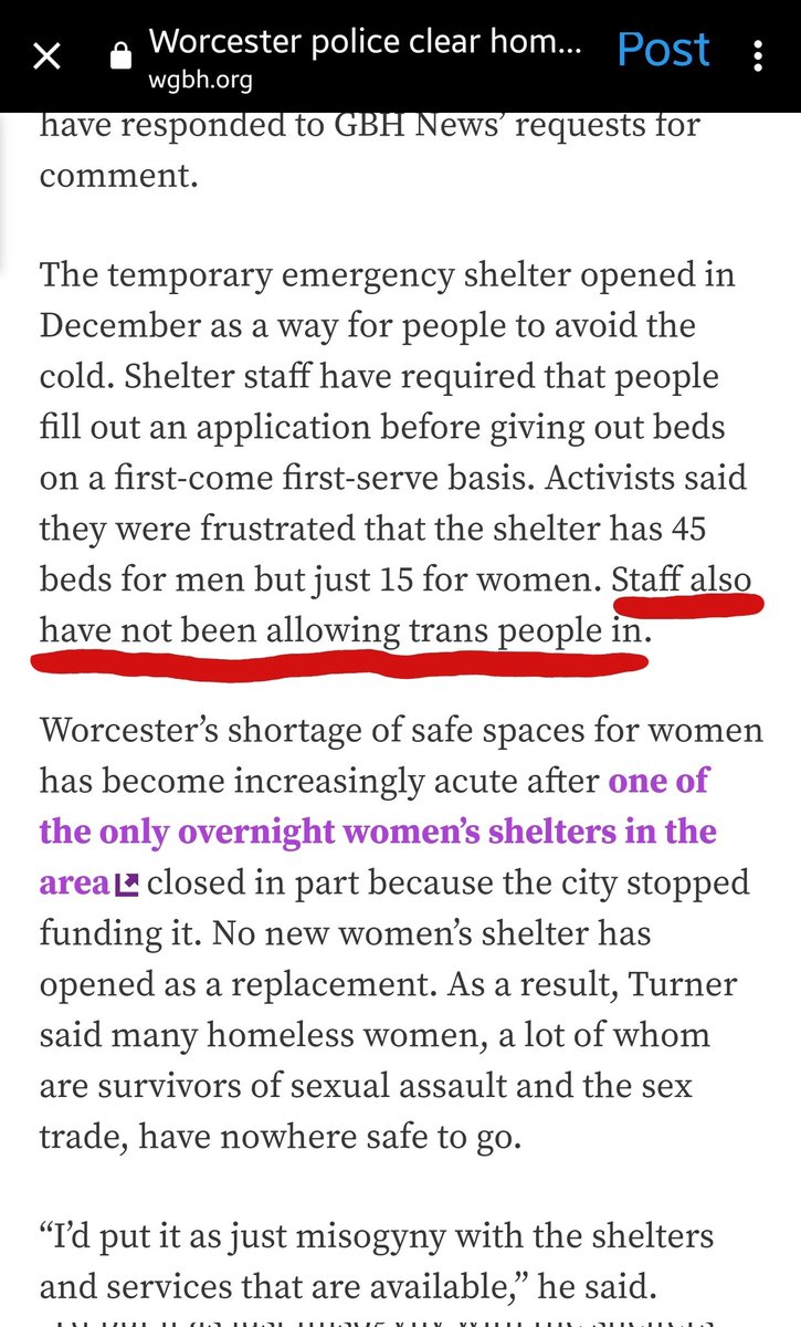 Excuse me?!?? Wtf!?! 'Activists said they were frustrated that the shelter has 45 beds for men but just 15 for women. Staff also have not been allowing trans people in.' So trans people just get nothing then? Why the fuck are they not allowing trans people in?