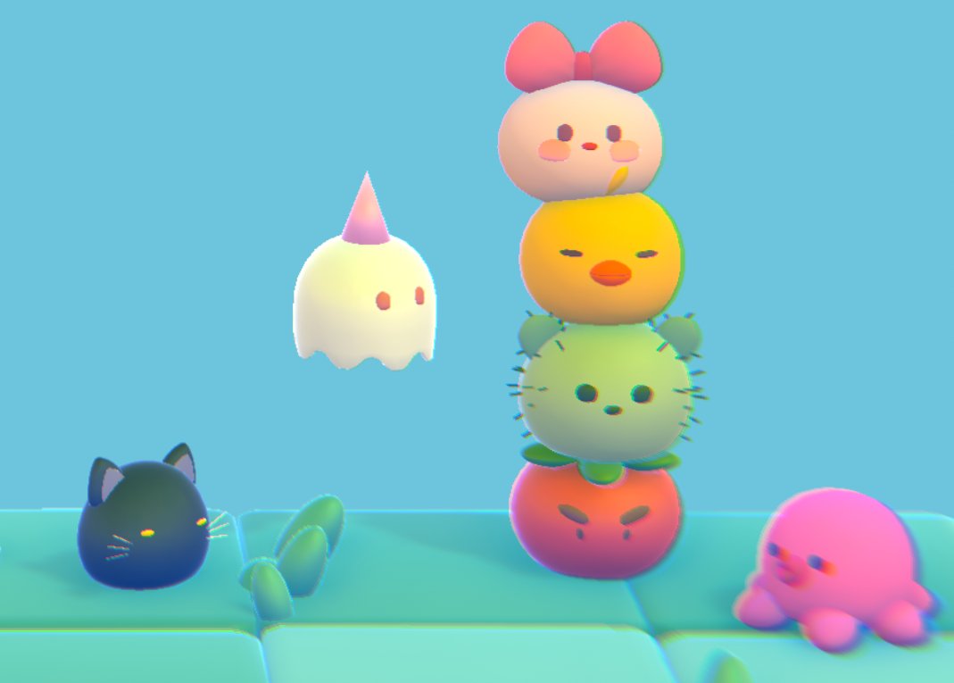 For some reason, every now and then, they just decide to form a tower. I genuinely couldn't tell you why, but it is pretty kawaii. Maybe it's a cat thing, or maybe it's just what you do when you're soft and round.
 
Wishlist in bio: #cozygame #cozygaming #kawaii #gaming #indiedev