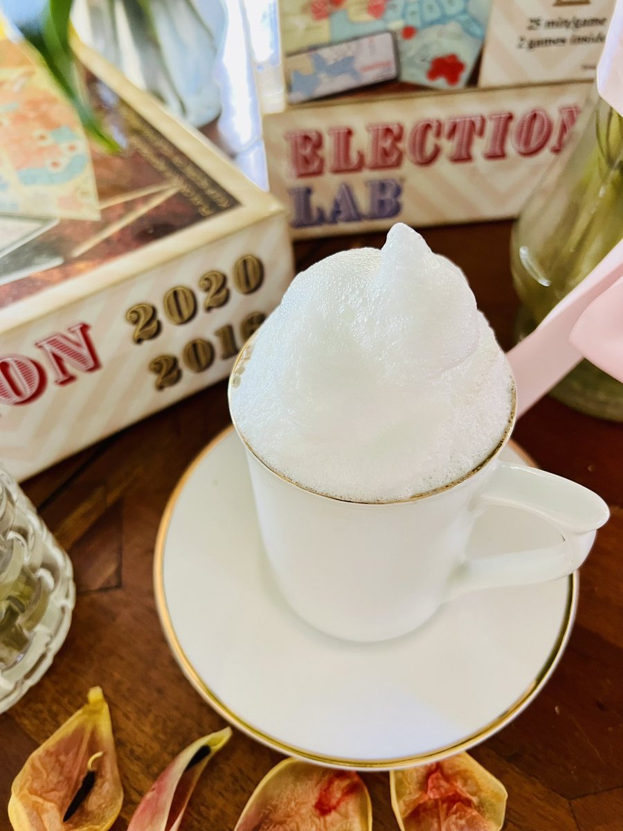 Cappuccino time! ☕️ Stop. Breathe. Focus. Conquer the day instead of day conquering you. 🌤️💨 #indeliblemd #thursdaymorning #thursdayvibes #coffeelovers @DMAronoff @PaulDarvasi #electionlab #electionlabgame #Election2024 @DarilynMoyer