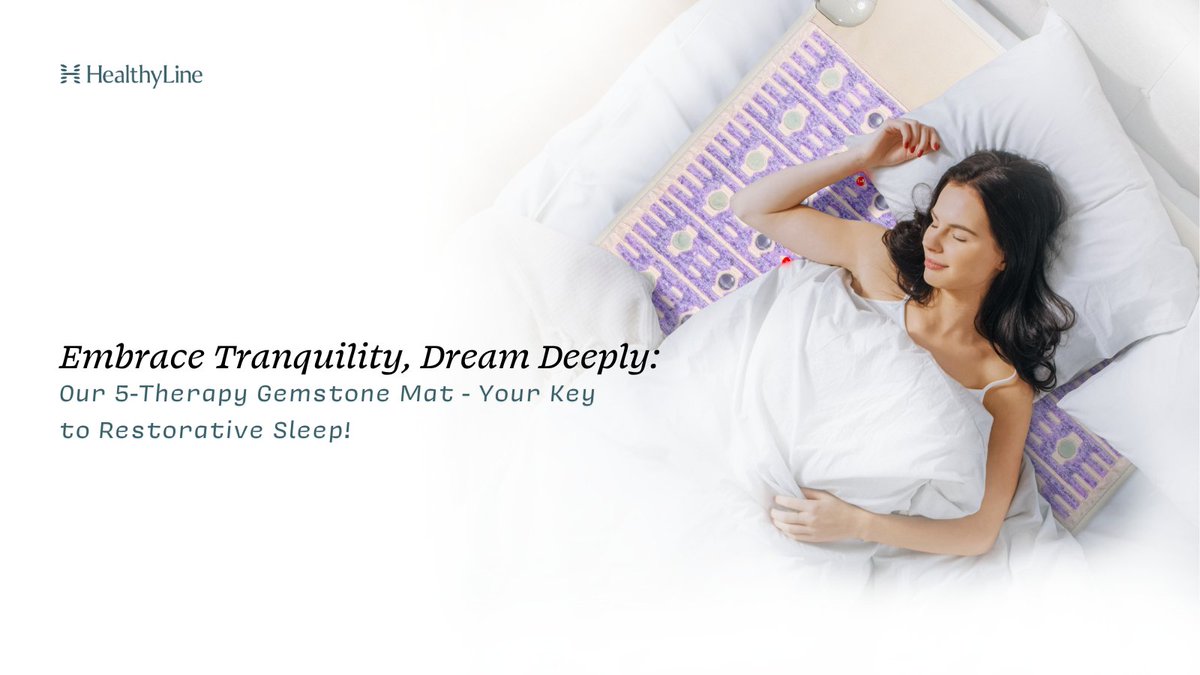 healthylineshop's tweet photo. Drift into Dreamland with Deep Relaxation 🌙✨
Discover the ultimate sleep solution - our Heating Gemstone Mat, infused with 5 therapeutic techniques.
🔗Your Mat is here - https://t.co/dkivgE3gkr
#SweetDreams #HealthyLine #SleepTherapy #HeatedMats #NegativeIons #FarInfrared #PhotonLights