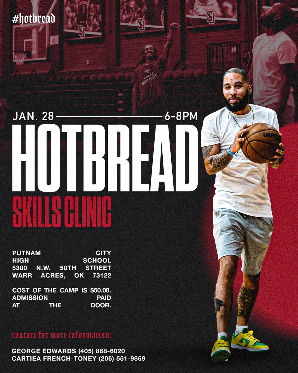 MrYeahIKnow's tweet photo. My guy @CoachG122 got me pulling up to Oklahoma City said the ballers in the city need that HOTBREAD SKILL WORK! If you’re in 6th-12th grade boy or girl, Let’s put the work in OKC! This a non contact straight skill work session! Bring your own basketball and let’s work! #HOTBREAD https://t.co/oArPwJ2gWY