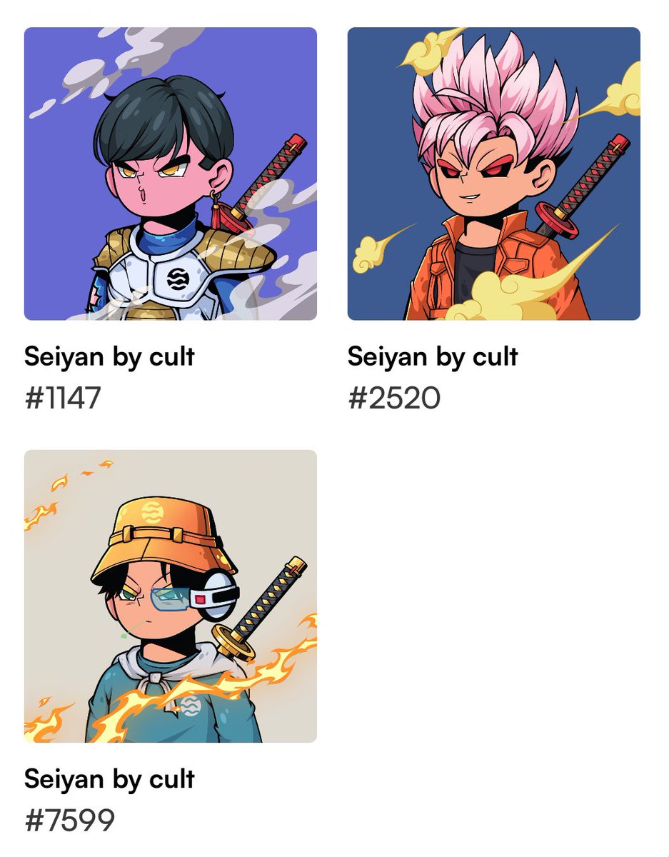 matteodotsui's tweet image. I’m a simple #Seiyan 🔴💨

I just enjoy stacking up #SeiyanByCult NFTs on #Pallet through my #CompassWallet on a Thursday night