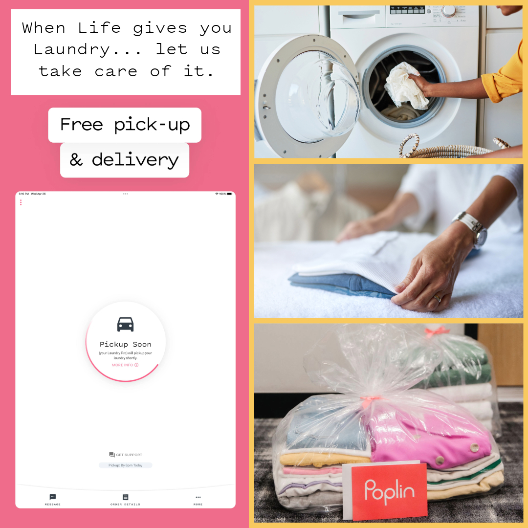 poplin_co's tweet photo. When Life gives you Laundry... let us take care of it here at #Poplin. Download our Poplin app and start your first order today! #laundry #atyourservice #satisfying https://t.co/m3q9GDpChh