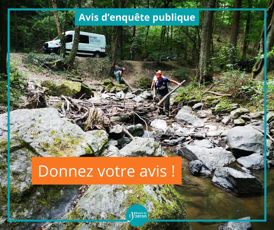📢 Venez donner votre avis sur le plan de gestion des boisements, du lit et des berges du bassin versant de l’Yzeron pour la période 2024-2028 💬 
➡juste ici :
riviere-yzeron.fr/avis-denquete-…
#yzeron #amenagements #ressource #environnement #eau #sagyrc
