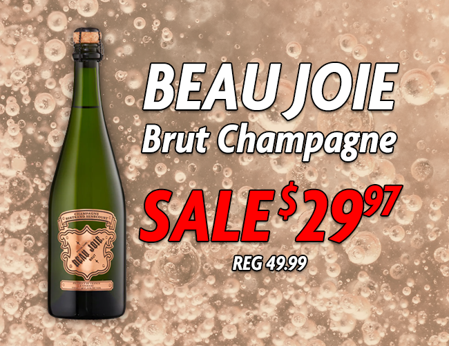 SALE 29.97 Beau Joie Brut Champagne
BUY NOW👉InternetWines.com