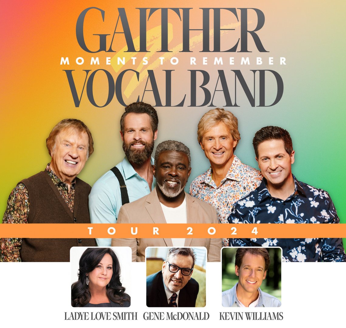 Gaithermusic's tweet image. The Gaither Vocal Band's Moments to Remember tour starts February 23! Get your tickets today on gaither.com here: gaither.com/tour_dates/