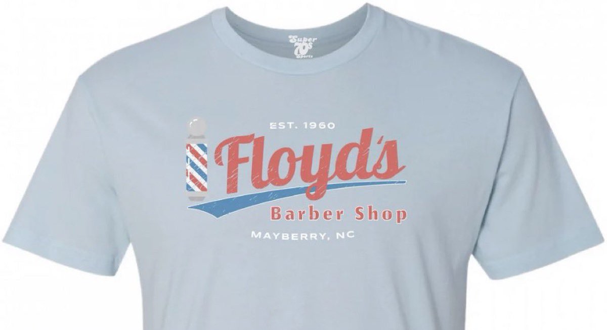 Floyd the Barber. A solid, taxpaying Mayberry citizen and always a great cut. 👉 super70ssportsstore.com/products/floyd…