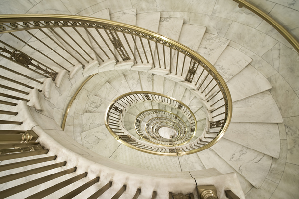 wjli2020's tweet photo. @Culture_Crit The spiral staircases at the U.S. Supreme Court. https://t.co/opS5WUhkq3