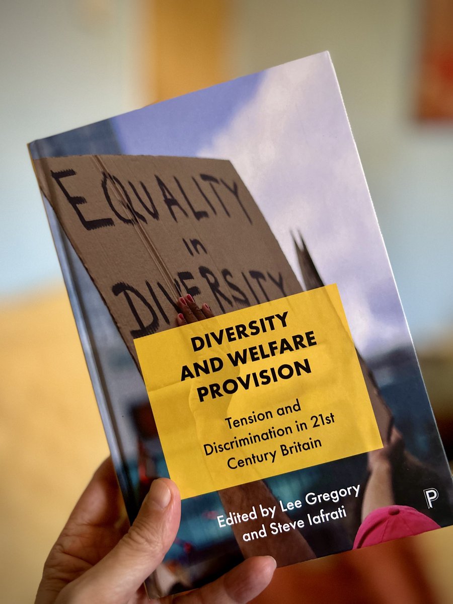 Latest book published today co-edited with @steve_iafrati (both of us @UoNSociology) and published by the excellent @policypress Diversity and Welfare Provision: Tension and Discrimination in 21st Century Britain A thread of chapters... 1/14 bristoluniversitypress.co.uk/diversity-and-…