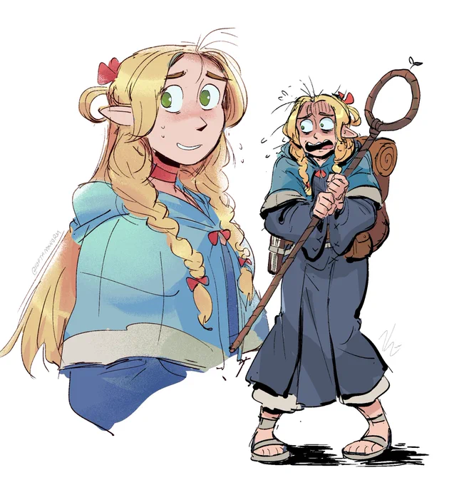 [dunmeshi] marcille!!! finally some girlflop representation!!