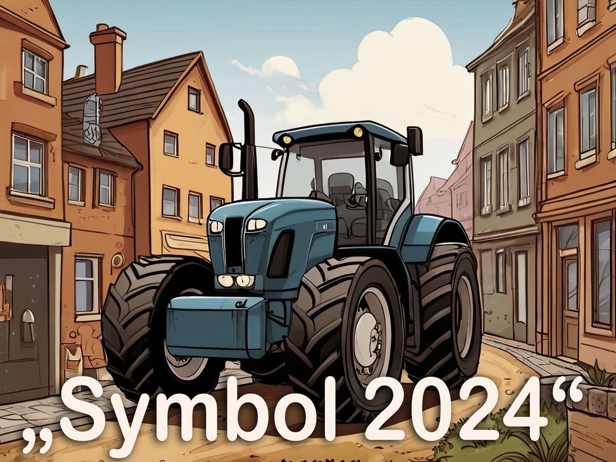 Der Traktor könnte das Symbol für 2024 werden 👍👍👍👍
#bauernprotest
