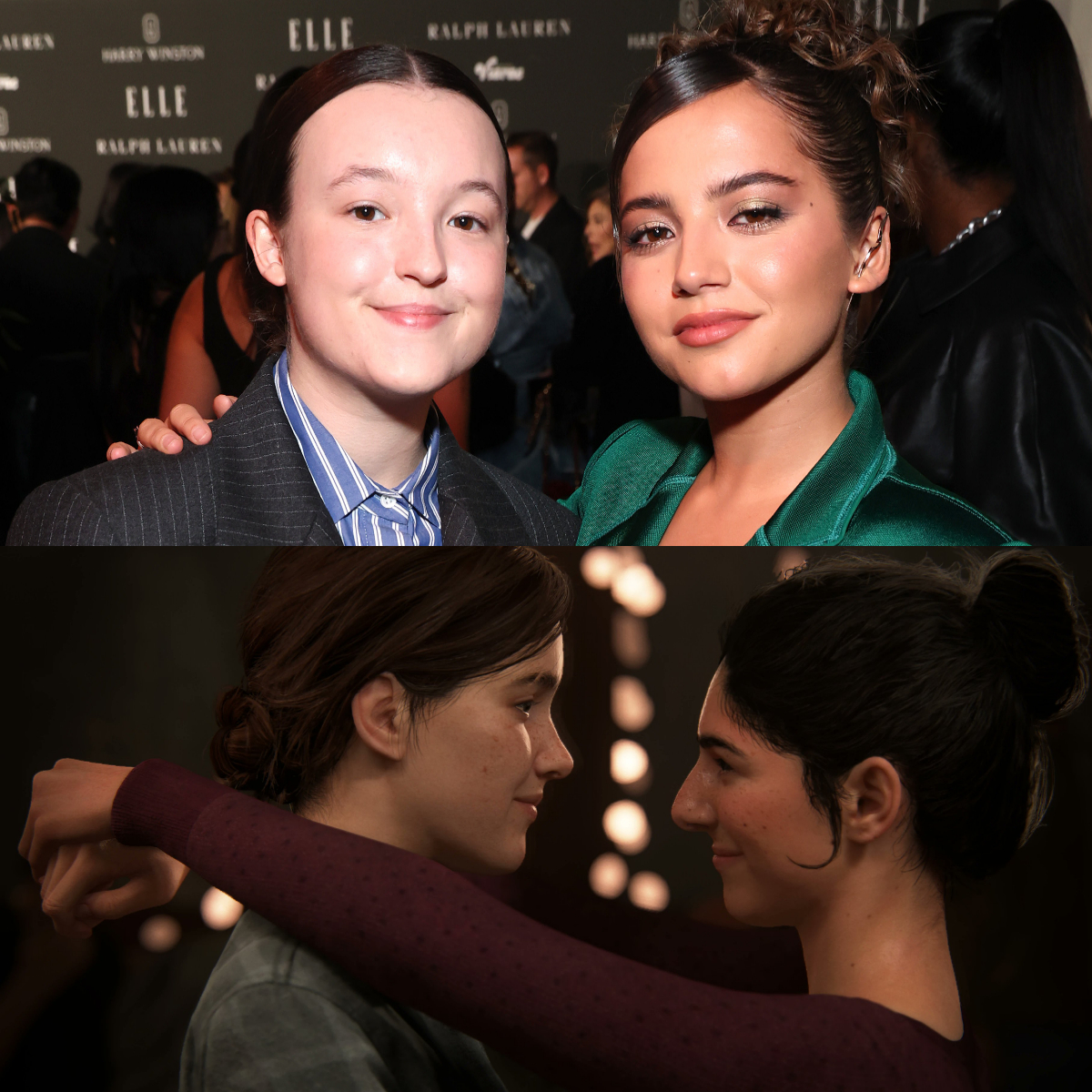 “let the love story begin...”

― Isabela Merced (Dina) 
with Bella Ramsey (Ellie) via IG 
#TheLastOfUs