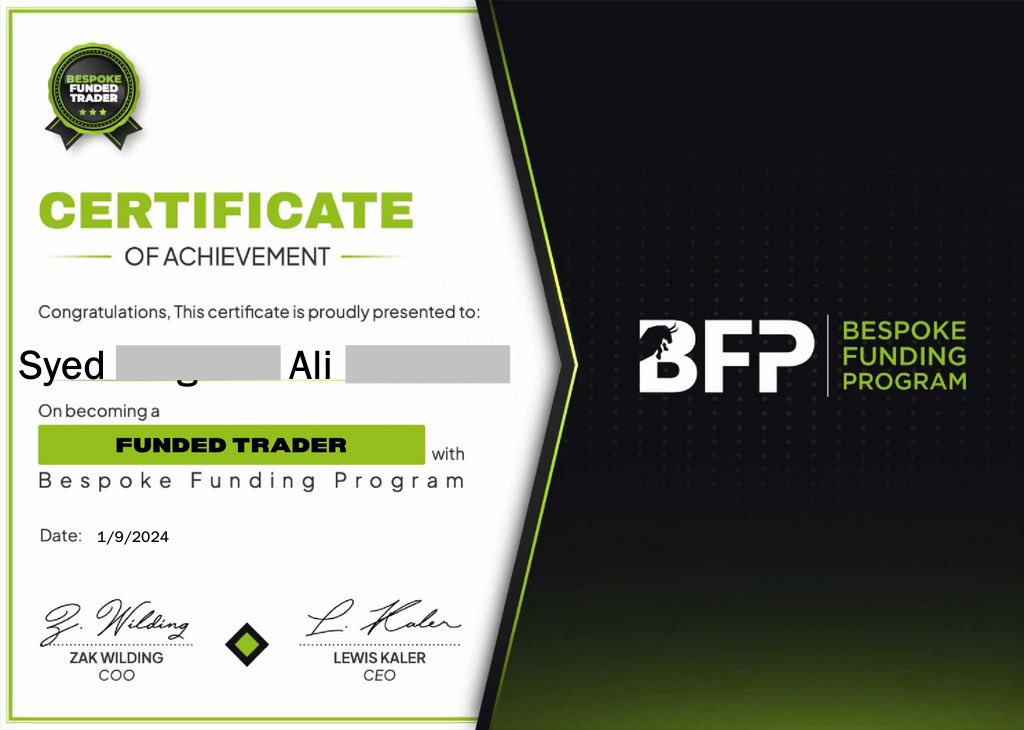 SyedAli945's tweet photo. I GOT SCAMMED BY @Bespoke_Funding @KalerBFP 😢😭
I have passed both phases of a 100k account over period of four months with hard work and patience, passed the account review and KYC as well, got the funded certificate but today instead of giving live account they said you 1/4 https://t.co/kYJKANIxRf