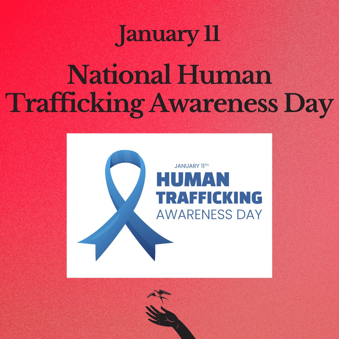 SFCAHT's tweet photo. Today is National Human Trafficking Awareness Day. Today and every day, let's shine a light on the darkness of human trafficking. Join the fight, raise awareness, and be the voice for the voiceless. 

#nationalhumantraffickingawarenessday #antihumantrafficking https://t.co/rTafzreuaN