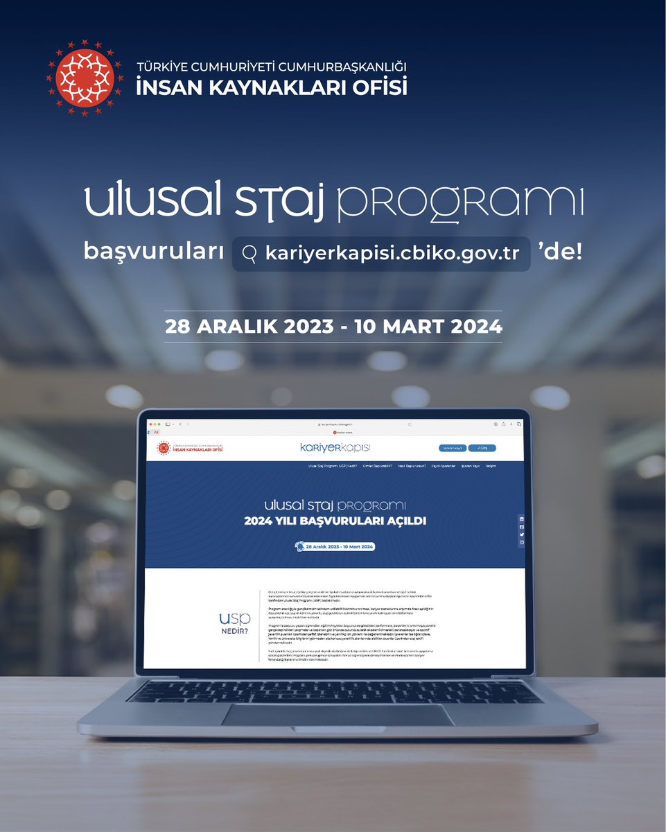 #UlusalStajProgramı #USP 2024 başvuruları kariyerkapisi.cbiko.gov.tr’de devam ediyor.

🗓️ Son Başvuru Tarihi: 10 Mart 2024

<a href="/ulusalstajprg/">Ulusal Staj Programı</a> <a href="/kariyerkapisi/">Kariyer Kapısı</a>