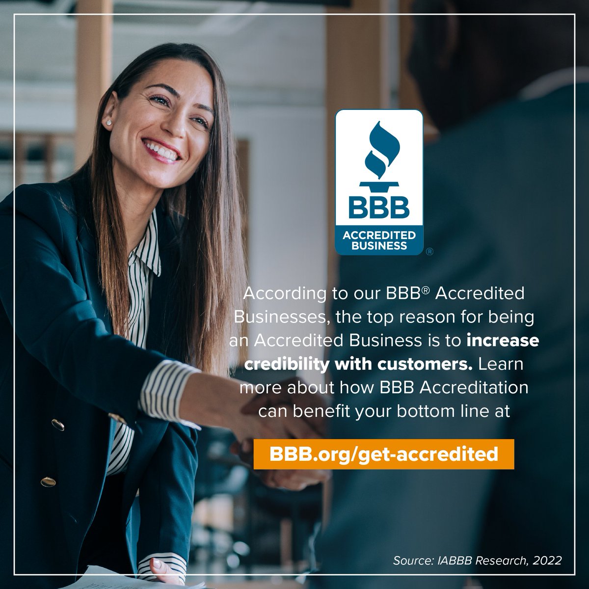 We asked Accredited Business owners what they value the most about being BBB Accredited. They said that BBB’s Seal and letter grade increase their credibility with consumers, making it easier to land new clients!