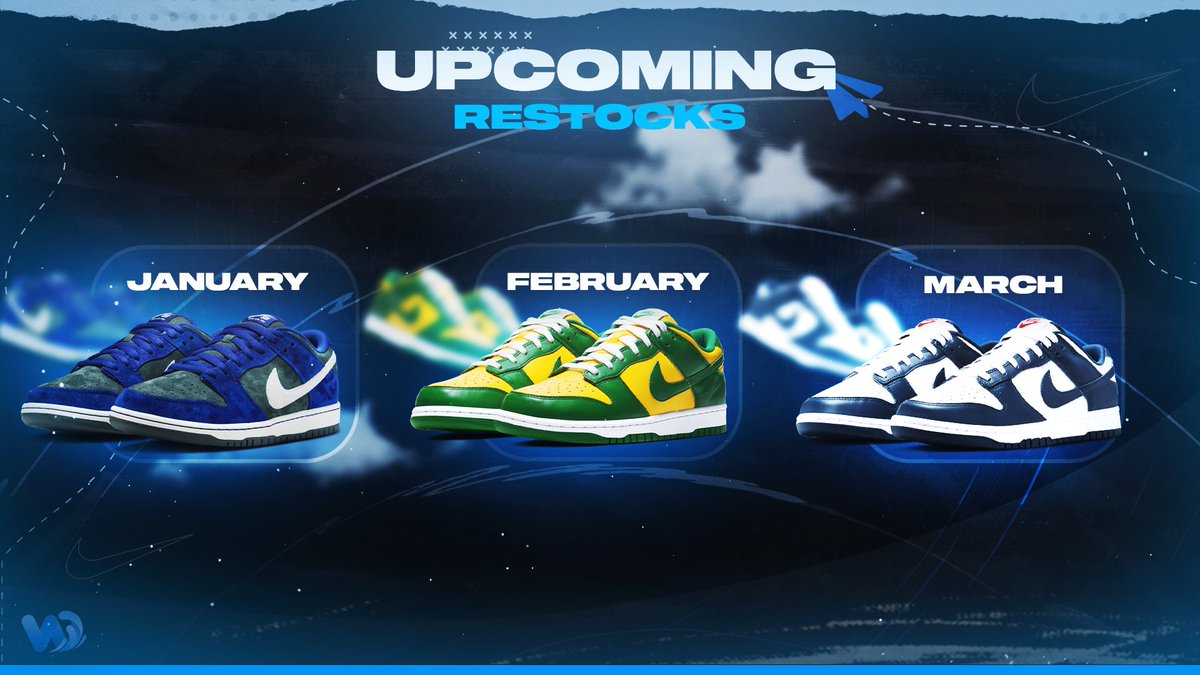 Upcoming Restocks!

Are you looking for the best nike infos with exact drop times? Then stop sleeping and join us!

whop.com/warriorpings/