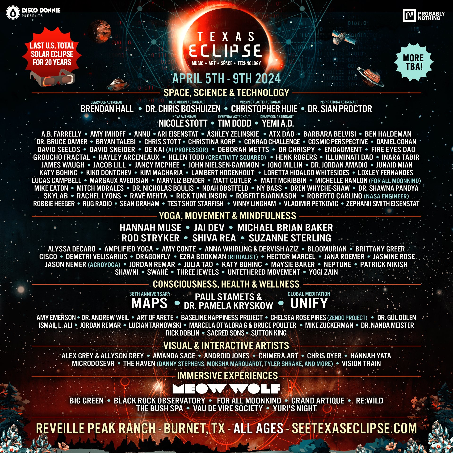 Texas Eclipse 2024 Music Festival Lineup and Tickets Info