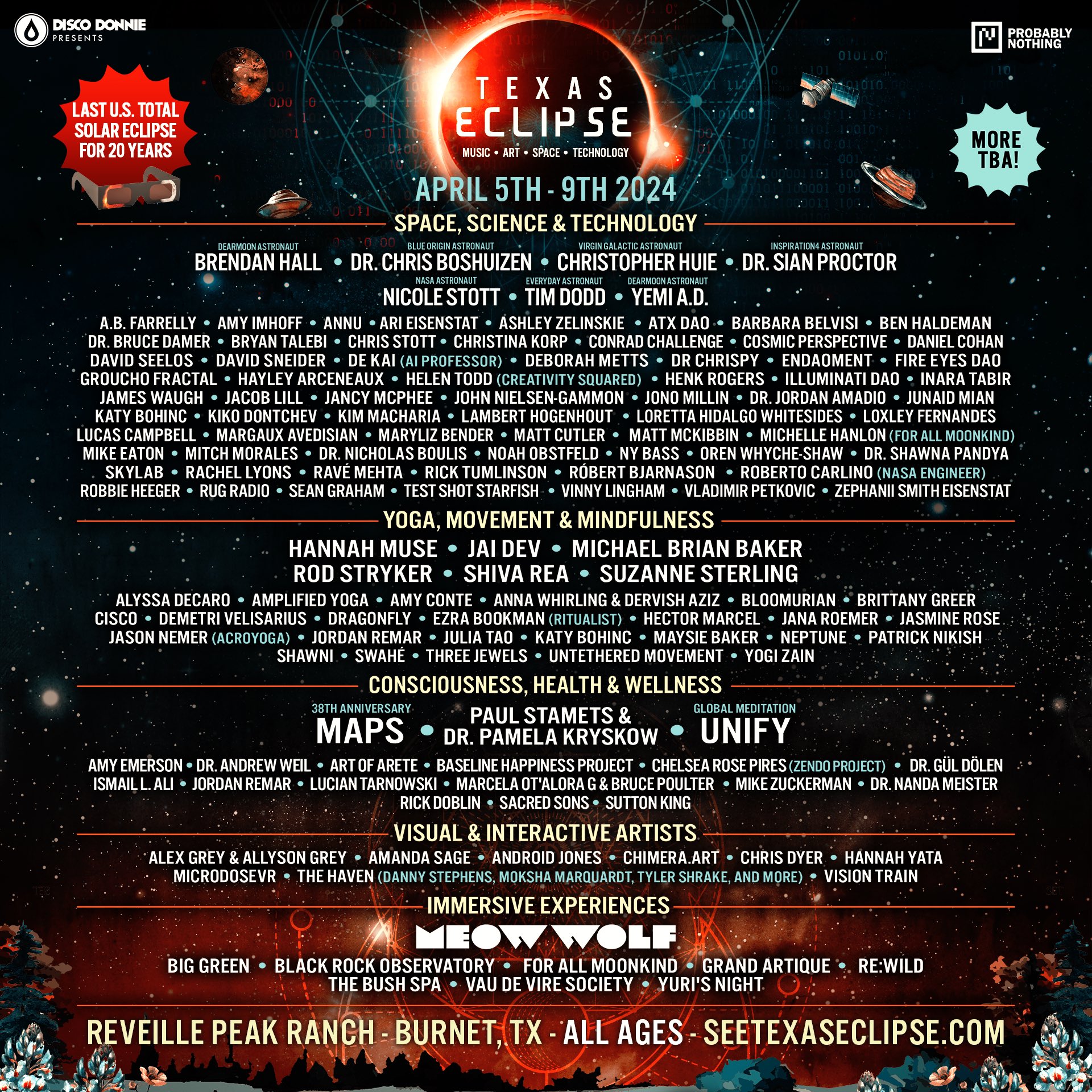 Texas Eclipse 2024 Tickets, Lineup and Full Guide