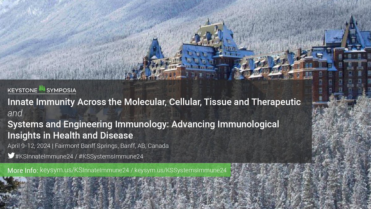 KeystoneSymp's tweet photo. NEW DEADLINE for abstracts and scholarships - Jan. 18th (11:59pm MST) for the joint symposia on #InnateImmunity & Systems Engineering #Immunology. https://t.co/9sty3tPfiR https://t.co/RjV4kOcVNj #KSInnateImmune24 #KSSystemsImmune24 @KateJeffrey1 @TsangLab @TheXavierLab @sigallab https://t.co/OZikUFT1PG