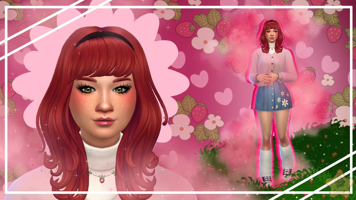 Starswift99's tweet photo. The first of my "Strawberry Shortcake and Friends" edits is done!
We're starting off with the Icon herself: Strawberry Shortcake!
Next should be Orange Blossom so keep a look out!
#TheSims4 #ts4 #ts4edit #strawberryshortcake #ShowUsYourSims #edit https://t.co/JyVW3CxJse