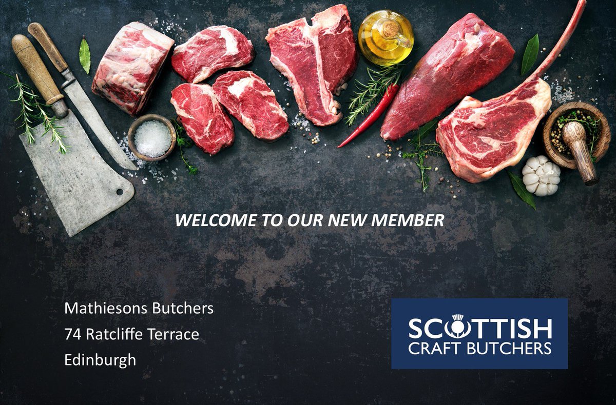 A very warm welcome to our new member, Mathiesons Butchers in Edinburgh! We look forward to working together with you. Mathiesons Butchers #Scottish #CraftButchers