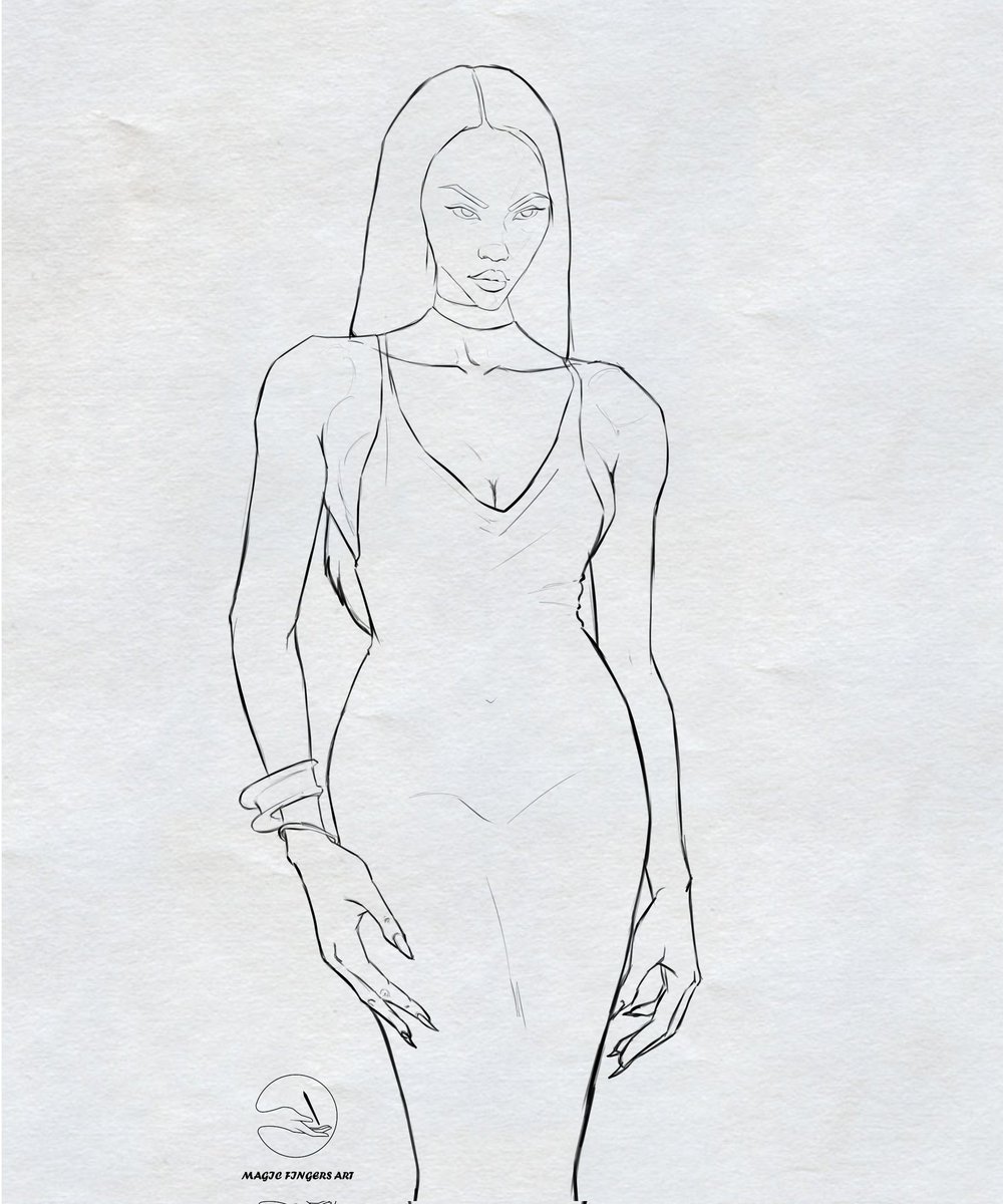 UcheAzunnaya's tweet image. Day 11 
When I draw I usually start very rough and the clean up later

#warmupjanuary #01sketchaday #quicksketch