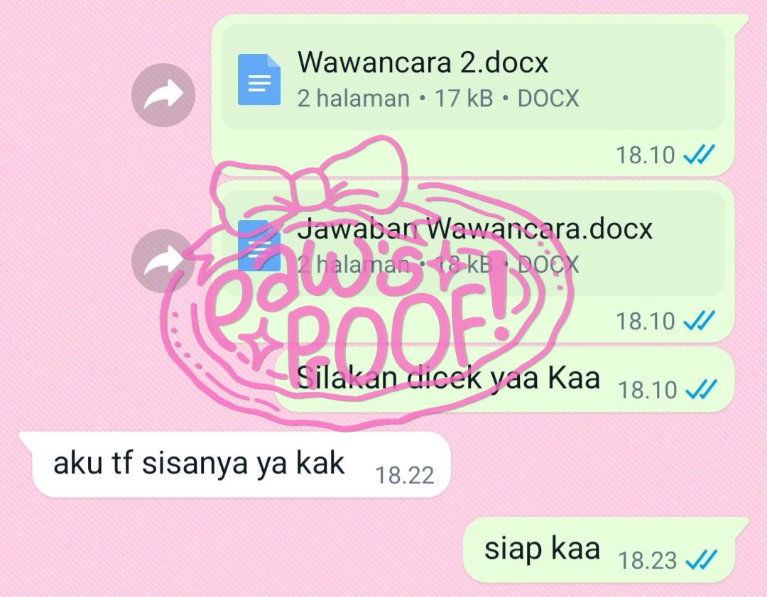 short stories (cerpen english)
jawaban wawancara