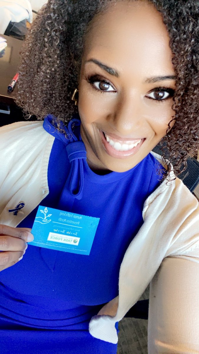 thealanamathews's tweet photo. Today is Human Trafficking Awareness Day and January is Human Trafficking Prevention Month.  Please take a moment to read and share this post to  educate others on how they can help stop human trafficking. 1/3 #WearBlueDay https://t.co/6VEO5wJqNg