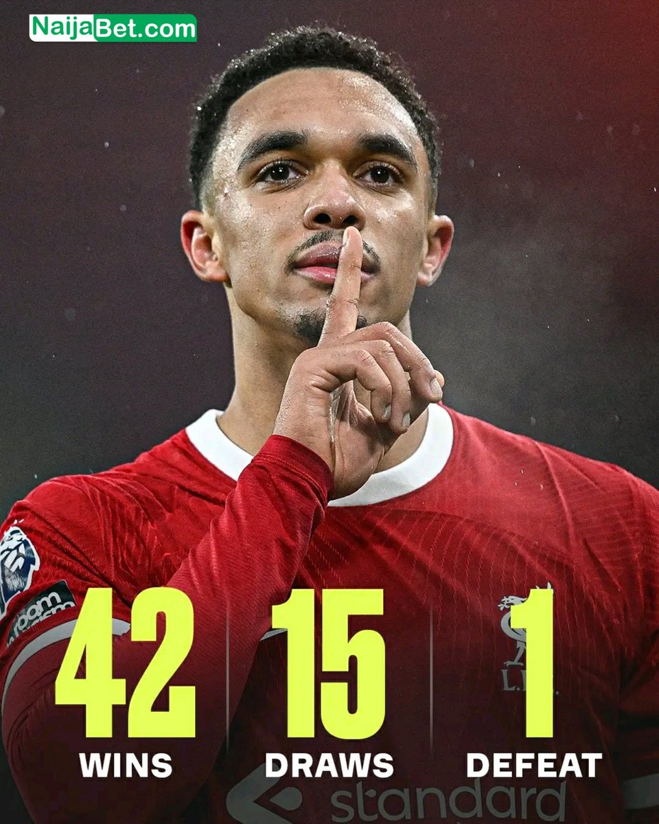 NaijaBet's tweet photo. Liverpool's domestic record at Anfield in the last three seasons has been phenomenal 😳💥

#NaijaBet #FastestPayout #liverpool Knack Victor Osimhen Sancho NO GREE FOR ANYBODY Relocate to UK Morocco Brighton Getafe malacia globus Bank Timi Dakolo South Africa Ikorodu Fireboy https://t.co/pBQf2qWkn4