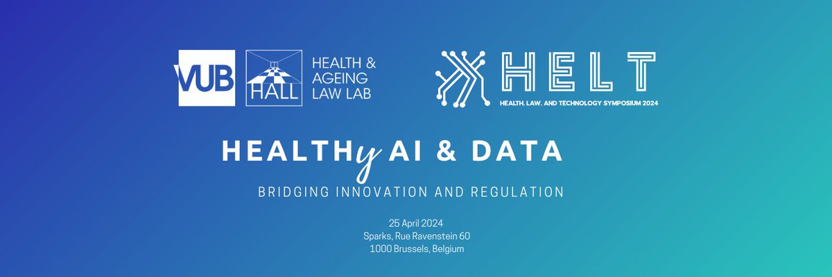 At this years HELT Symposium in Brussels we will be organising an event for early stage researchers to present their work. Open to those working in areas related to Health, Law and Tech. So if you are interested please save the date - 25 April 2024. More details soon! #HELT24