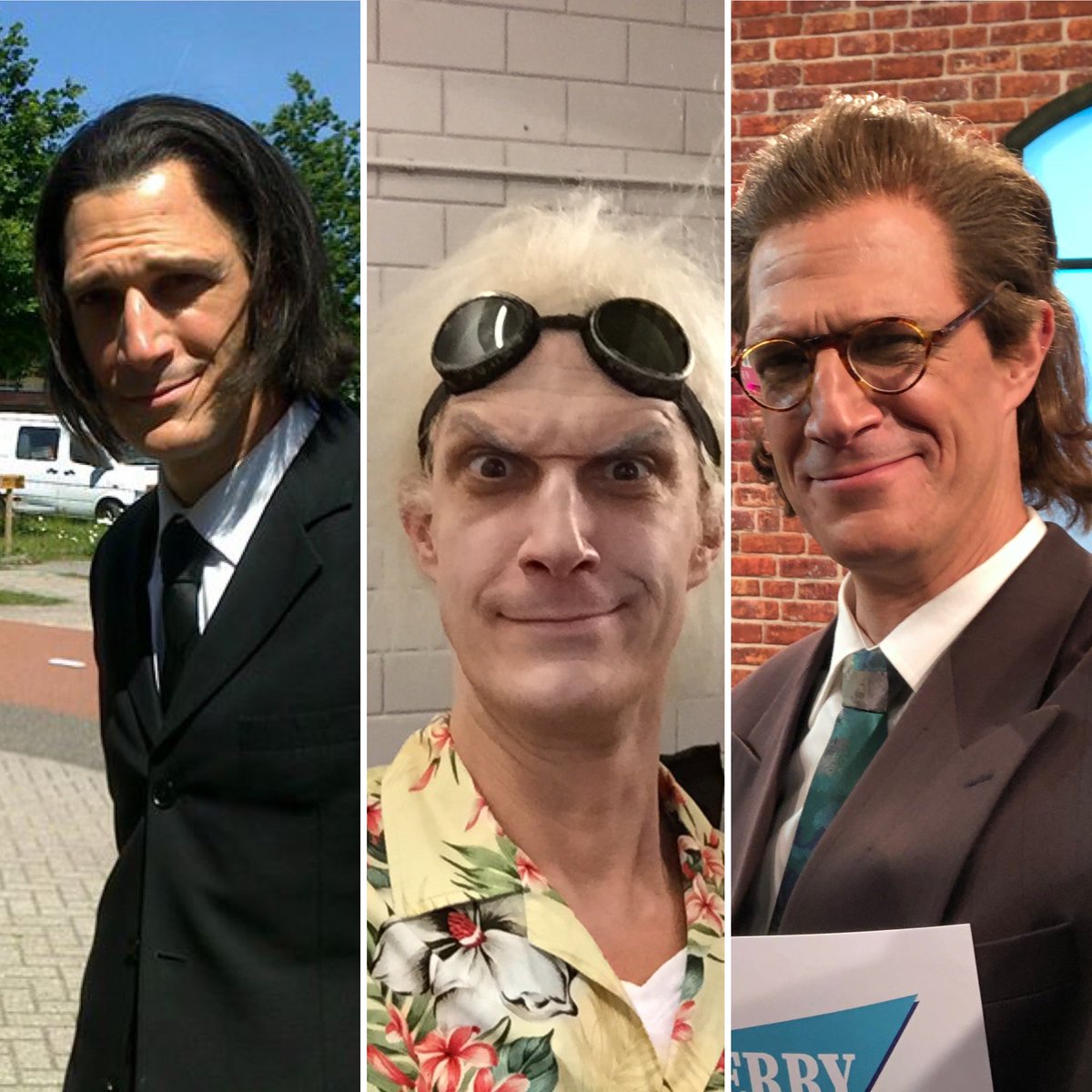 gregoryshapiro's tweet photo. #tbt “Final thoughts”: “Great Scott!” “A Royale with Cheese.”
#lookalikes #vincentvega #docbrown #jerryspringer #gregshapiro #boomchicagoguy #climateguy #climategoodnews #comedyinenglish #comedyshow #netherlandssecond #dutchamerican #dutchamericanguy #casting #throwbackthursday https://t.co/poORImTnPd