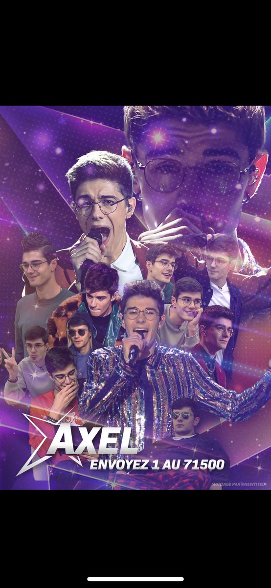 AnaelleAebi's tweet photo. Voter 1 Axel doit resté absolument #StarAcademy https://t.co/oZSveh0fjO