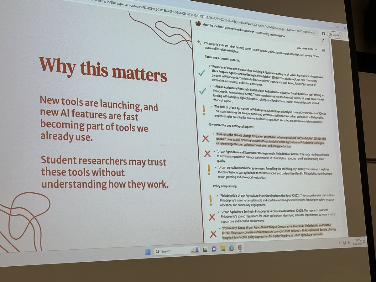 You have to check the research! Lots of hallucinations! #catafc24